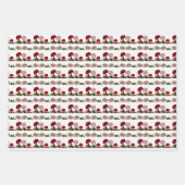 Papierblätter für Igel und Pilze Geschenkpapier Set (Vorderseite 2)