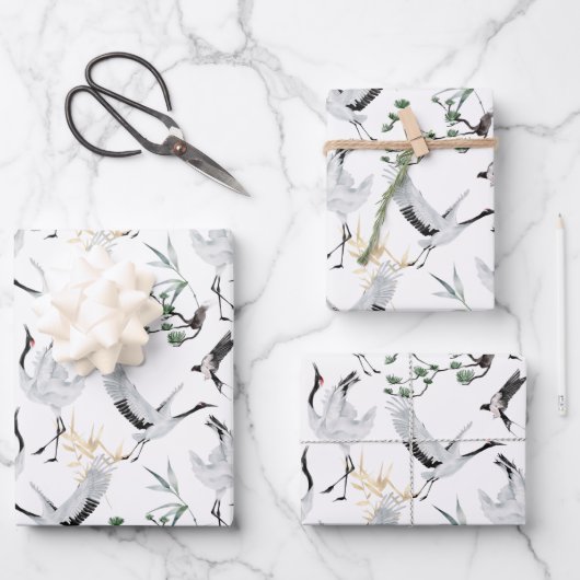 Papierblätter für japanische Krane Geschenkpapier Set (Vorderseite)