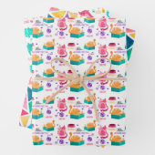 Papierblätter für Katzen Geschenkpapier Set (Beispiel)