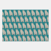 Papierblätter für Katzen Geschenkpapier Set (Vorderseite 3)