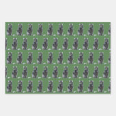 Papierblätter für Katzen Geschenkpapier Set (Vorderseite 2)