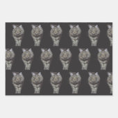 Papierblätter für Katzen Geschenkpapier Set (Vorderseite)