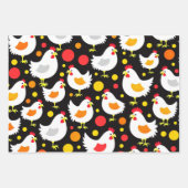 Papierblätter für Küken- und Hühnermuster Geschenkpapier Set (Vorderseite 2)