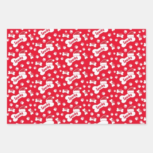 Papierblätter für kundenspezifische Dog-Knochen Geschenkpapier Set (Vorderseite 2)