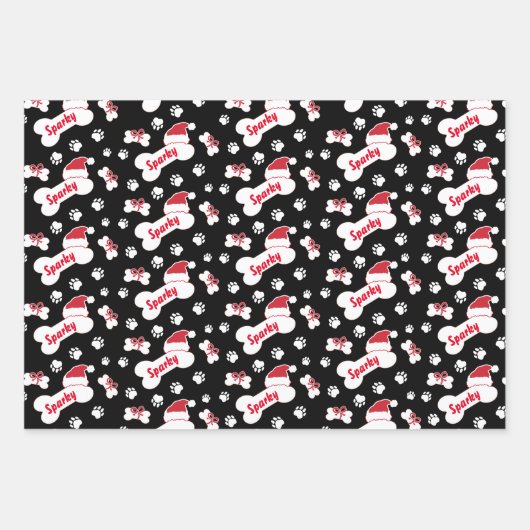 Papierblätter für kundenspezifische Dog-Knochen Geschenkpapier Set (Vorderseite 3)