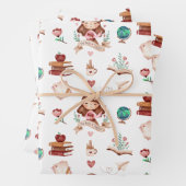 Papierblätter für Lehrer Geschenkpapier Set (Beispiel)