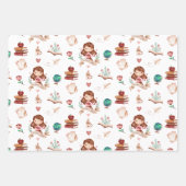 Papierblätter für Lehrer Geschenkpapier Set (Vorderseite)