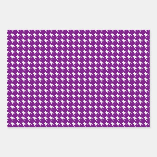 Papierblätter für lila und schwarze Hahnentrittmus Geschenkpapier Set (Vorderseite)