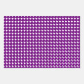 Papierblätter für lila und schwarze Hahnentrittmus Geschenkpapier Set (Vorderseite 3)