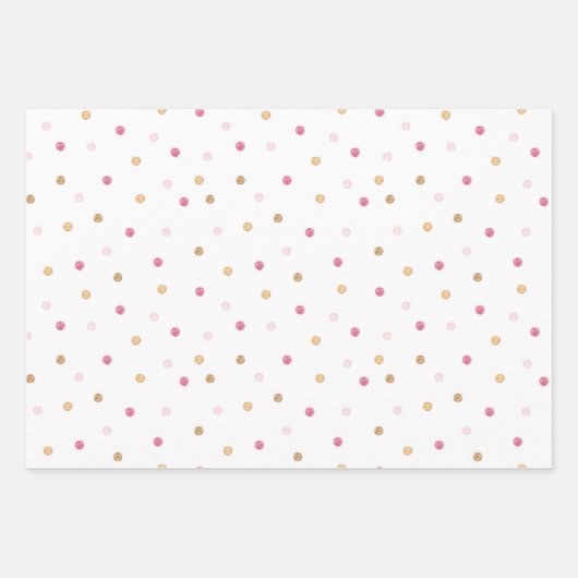 Papierblätter für Mädchen und Blume Geschenkpapier Set (Vorderseite 2)