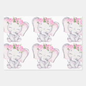 Papierblätter für Mädchen und Blume Geschenkpapier Set (Vorderseite)