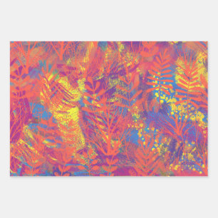 Papierblätter für mehrfarbige Lackierungen Geschenkpapier Set