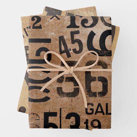 Papierblätter für Möbeldecoupte Geschenkpapier Set (Beispiel)