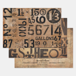 Papierblätter für Möbeldecoupte Geschenkpapier Set