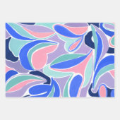 Papierblätter für moderne Abstrakte Kunst Geschenkpapier Set (Vorderseite 3)