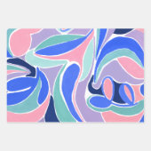 Papierblätter für moderne Abstrakte Kunst Geschenkpapier Set (Vorderseite 2)