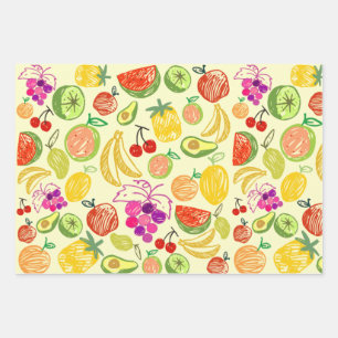Papierblätter für Obst Geschenkpapier Set