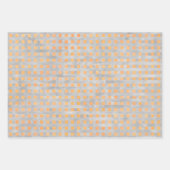 Papierblätter für orange und graue geometrische Fo Geschenkpapier Set (Vorderseite 3)