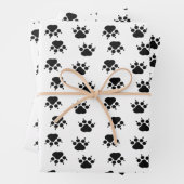 Papierblätter für Paw-Drucke Geschenkpapier Set (Beispiel)