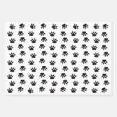 Papierblätter für Paw-Drucke Geschenkpapier Set (Vorderseite)