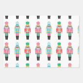 Papierblätter für Preppy Nutcracker, Set von 3 Geschenkpapier Set (Vorderseite 3)