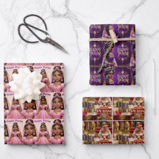 Papierblätter für Princess Purim (Stil 2) Geschenkpapier Set
