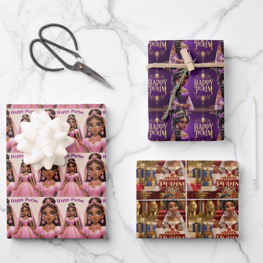 Papierblätter für Princess Purim (Stil 2) Geschenkpapier Set (Vorderseite)