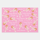 Papierblätter für Red Hair Ballerina Geschenkpapier Set (Vorderseite 3)