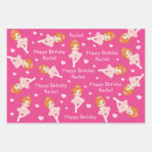 Papierblätter für Red Hair Ballerina Geschenkpapier Set (Vorderseite)
