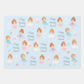 Papierblätter für Red Hair Ballerina Geschenkpapier Set (Vorderseite 3)