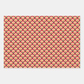 Papierblätter für Retro-Floral Geschenkpapier Set (Vorderseite 3)