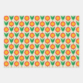 Papierblätter für Retro-Floral Geschenkpapier Set (Vorderseite 2)