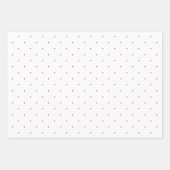 Papierblätter für rote und weiße Polka-Dots Geschenkpapier Set (Vorderseite 2)