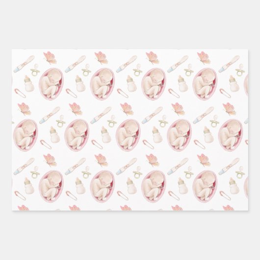 Papierblätter für Schwangerschaftsabbrüche Geschenkpapier Set (Vorderseite 3)