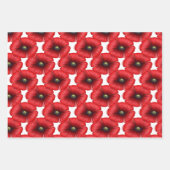 Papierblätter für Schwarz und Rot Geschenkpapier Set (Vorderseite 2)