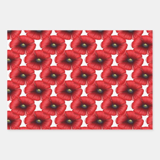 Papierblätter für Schwarz und Rot Geschenkpapier Set (Vorderseite 2)