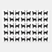 Papierblätter für schwarze Katzen Geschenkpapier Set (Vorderseite 3)