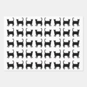 Papierblätter für schwarze Katzen Geschenkpapier Set (Vorderseite 2)