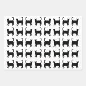 Papierblätter für schwarze Katzen Geschenkpapier Set (Vorderseite)