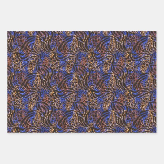 Papierblätter für Tiere Geschenkpapier Set (Vorderseite 3)