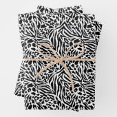 Papierblätter für Tiere Geschenkpapier Set (Beispiel)