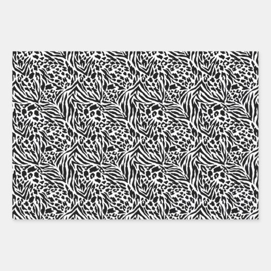 Papierblätter für Tiere Geschenkpapier Set (Vorderseite 3)