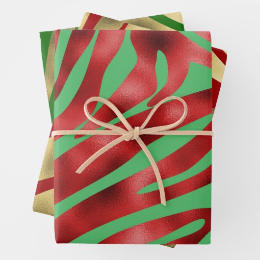 Papierblätter für tierische Druckerzeugnisse Geschenkpapier Set (Beispiel)