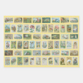 Papierblätter für Vintage Osterkarten (3) Geschenkpapier Set (Vorderseite 3)