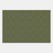 Papierblätter für weibliche Blüten und Streifen Geschenkpapier Set (Vorderseite 3)