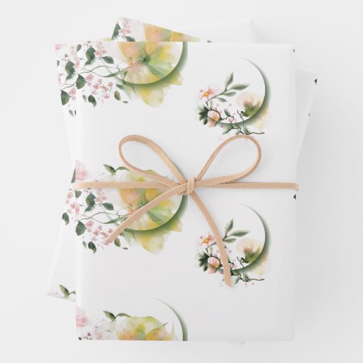 Papierblätter Geschenkpapier Set (Beispiel)