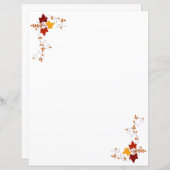 Papierblätter - Herbstweine (Vorne/Hinten)