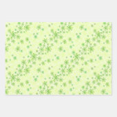 Papierblätter mit Blumenmuster Geschenkpapier Set (Vorderseite 3)