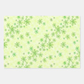 Papierblätter mit Blumenmuster Geschenkpapier Set (Vorderseite 2)