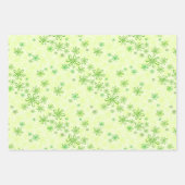 Papierblätter mit Blumenmuster Geschenkpapier Set (Vorderseite)